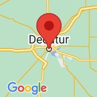 Map of Decatur, IL US